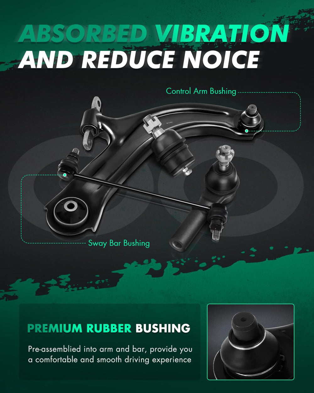 SCITOO front inner tie rod end greased for easy installation