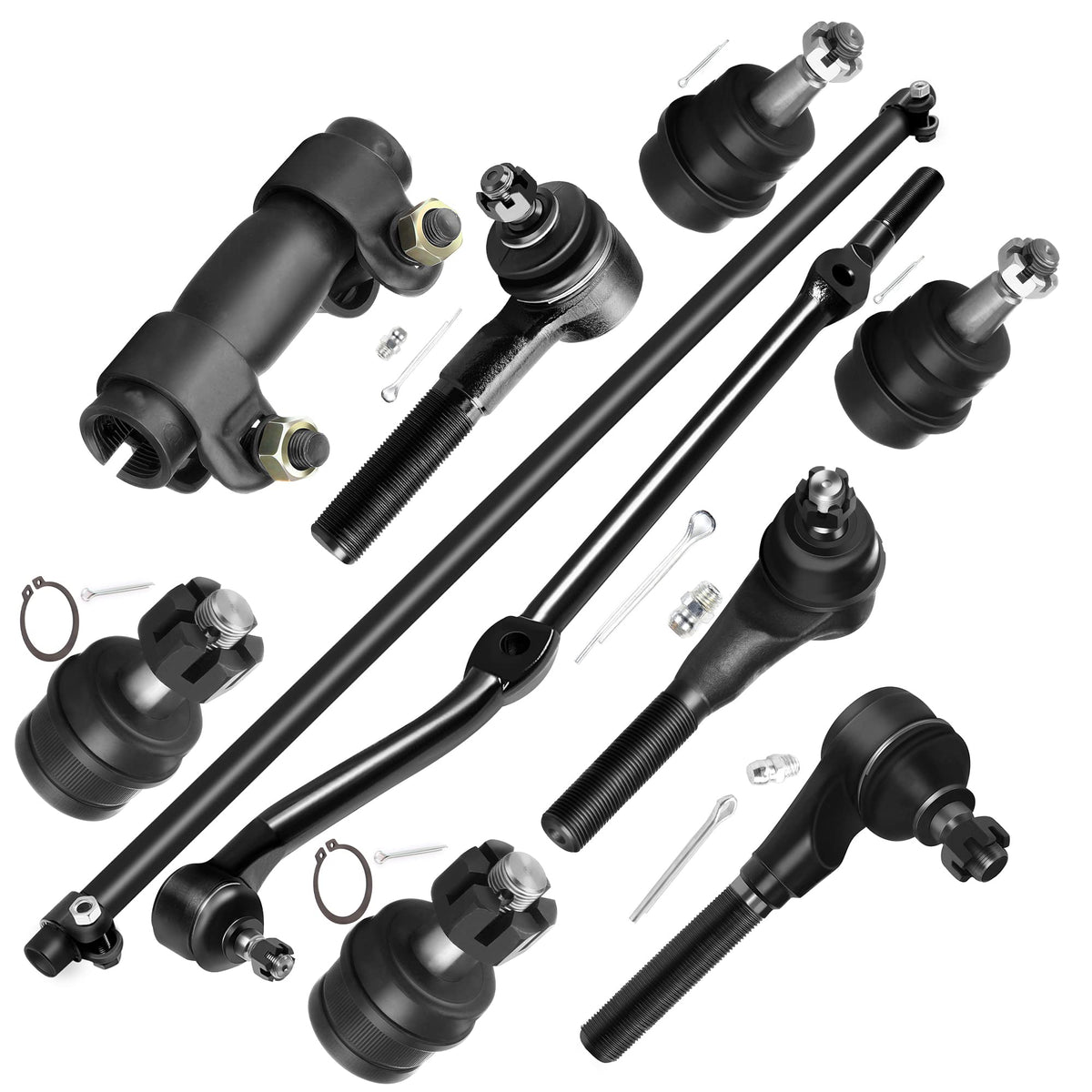 SCITOO front suspension kit for Cherokee improves steering control and ride quality.