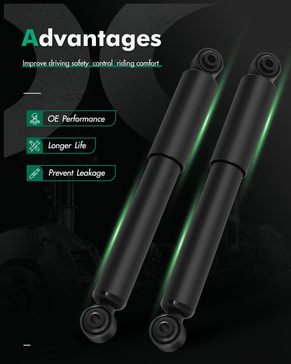 SCITOO gas charged rear shock for RAV4 boosts stability for 2006-2012 models