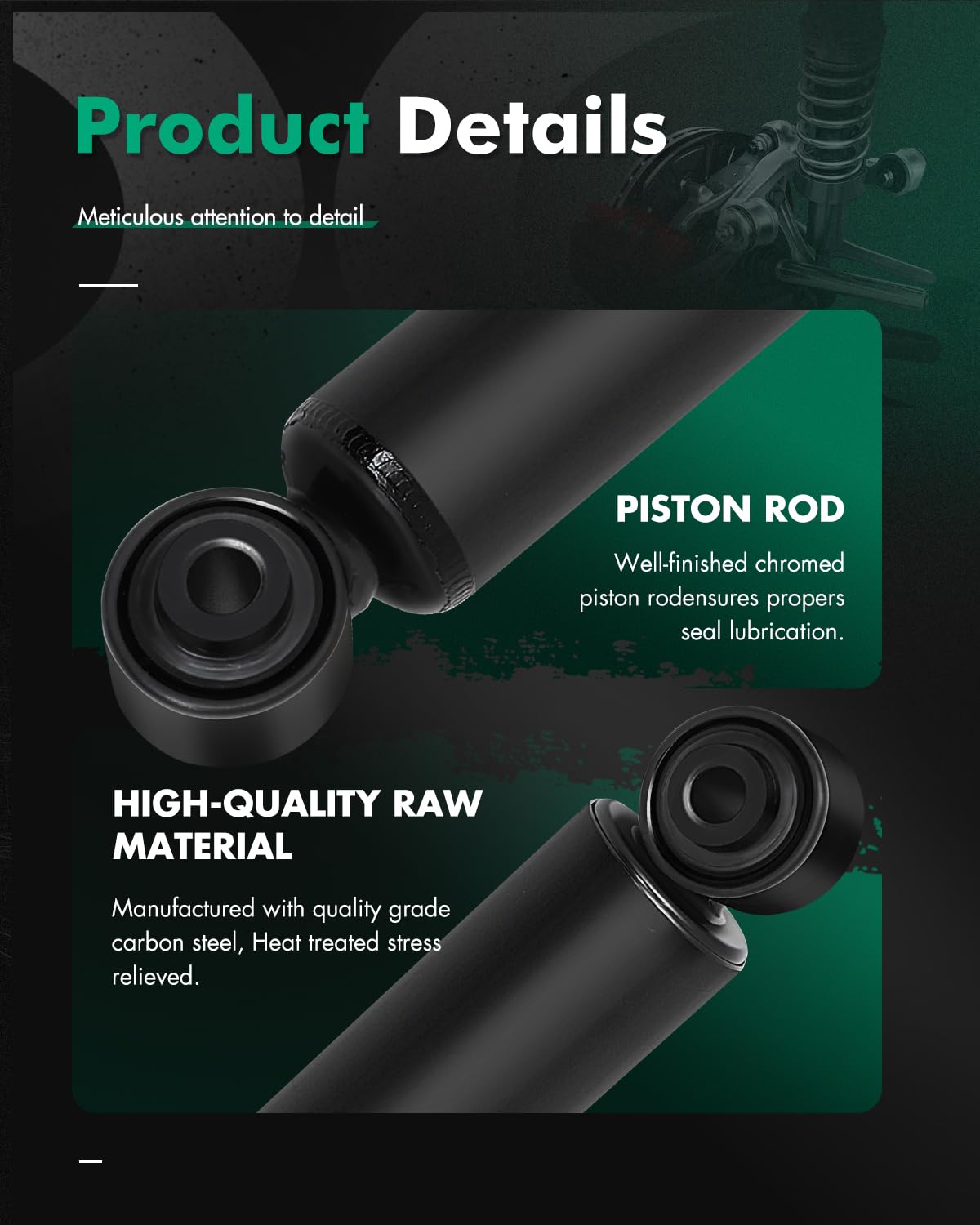 SCITOO heat dissipation rear shock maintains consistent performance