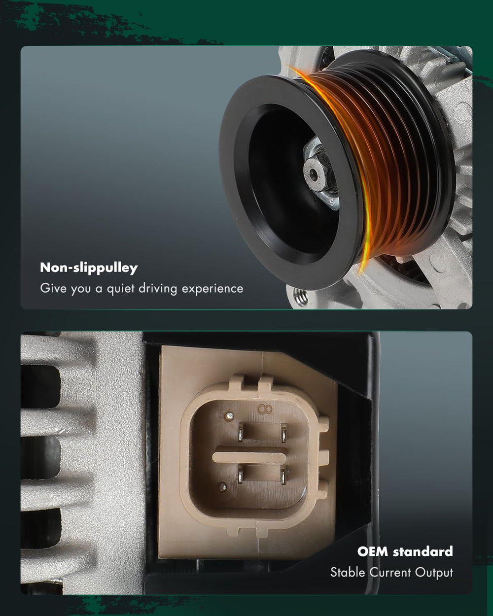 SCITOO pulley area demonstrates correct alignment for reliable belt operation.