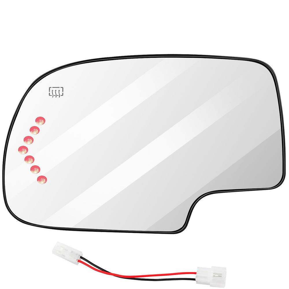 SCITOO left driver side mirror glass with heat for clear night driving