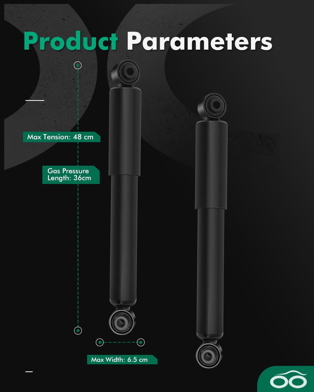 SCITOO mono tube rear shock assembly improves cooling and durability