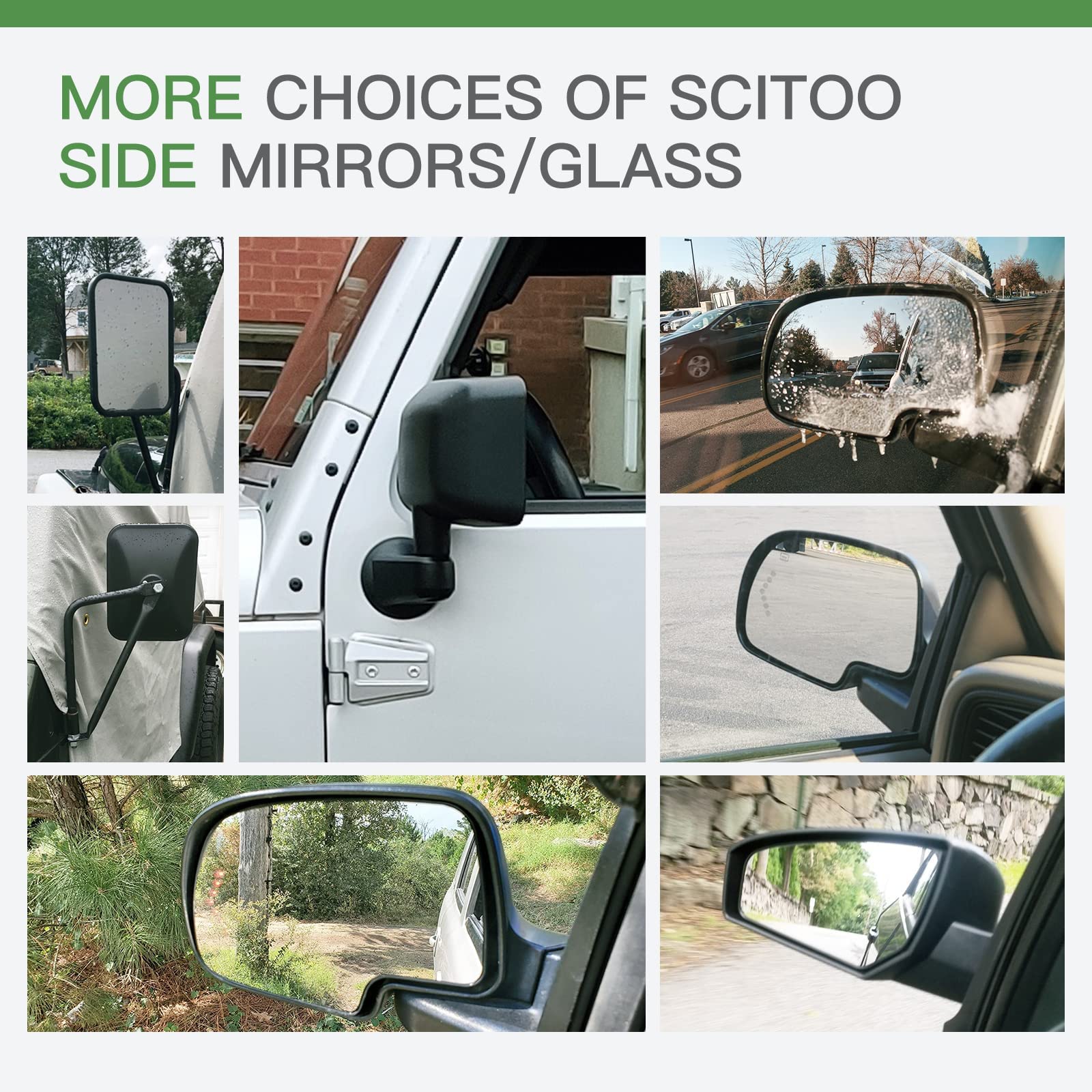 SCITOO OEM part reference GM1324102 label on mirror glass