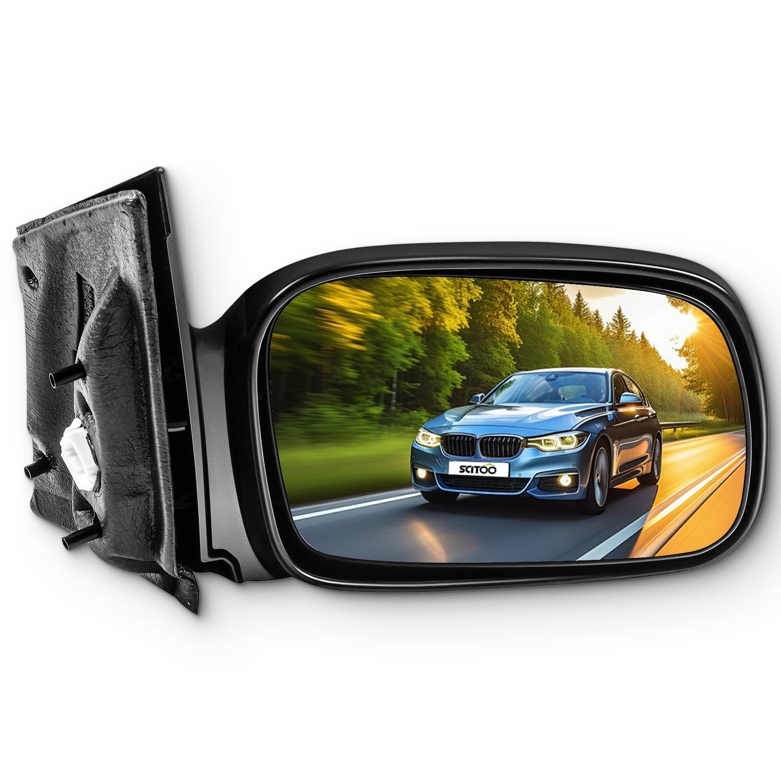 SCITOO passenger right door mirror for Honda Civic Coupe enhances rear visibility.