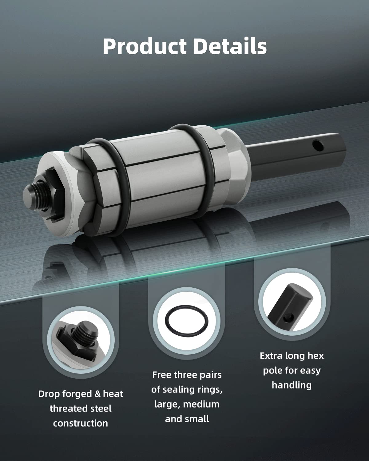 SCITOO large expander expands up to 3-1/2 inches for robust tail pipes