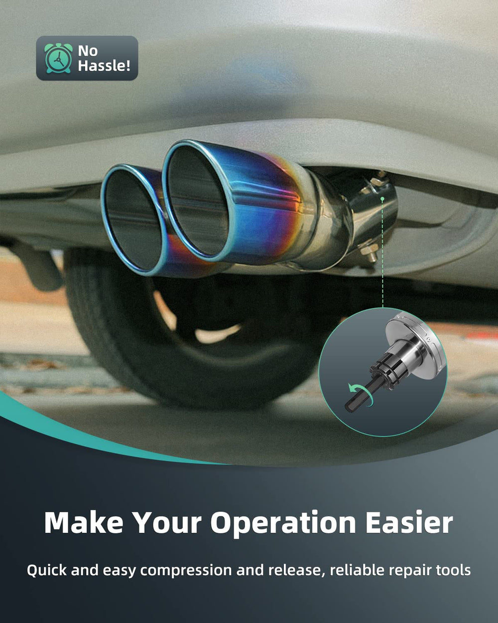 SCITOO six O-rings included for easy maintenance and replacements