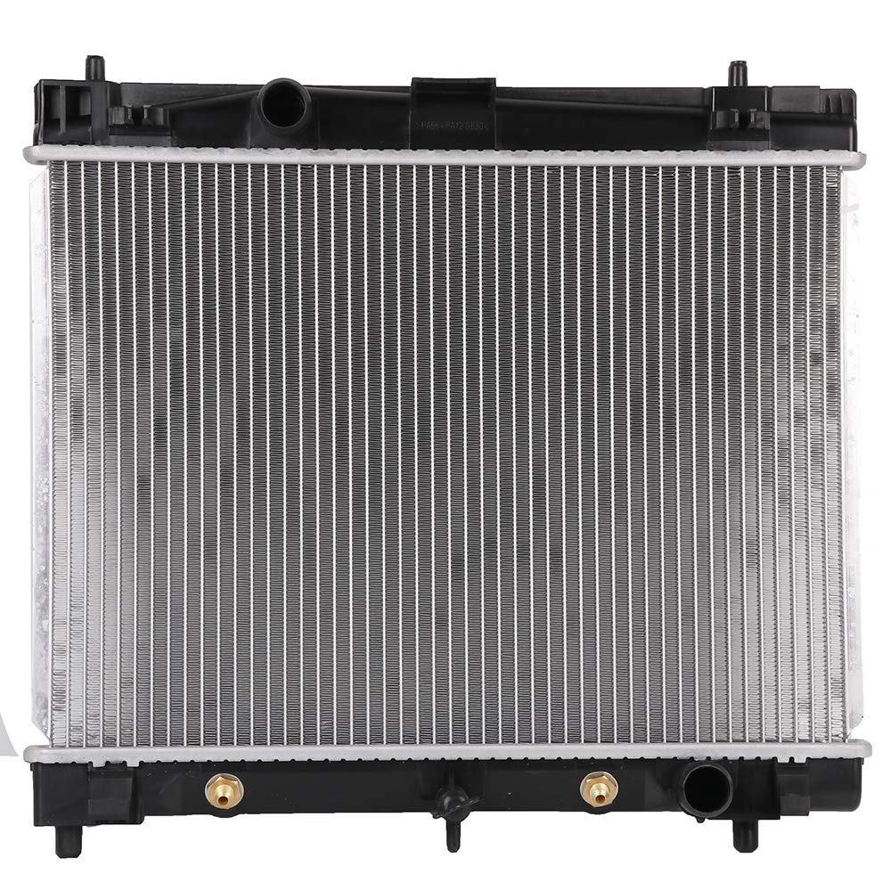 SCITOO radiator assembly for Scion xD close-up shows solid build for reliable cooling