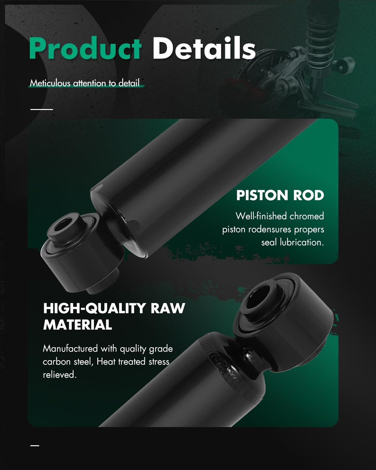 SCITOO rear shock absorber for Pontiac G5 left improves ride quality on rough pavement