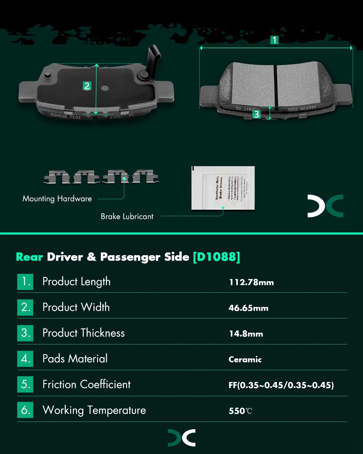 SCITOO scorch-treated brake pads promote faster break-in and more consistent wear