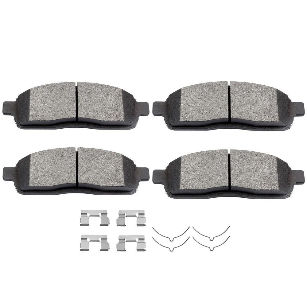 SCITOO semi-metal brake pads front kit for Ford F-150 durable braking