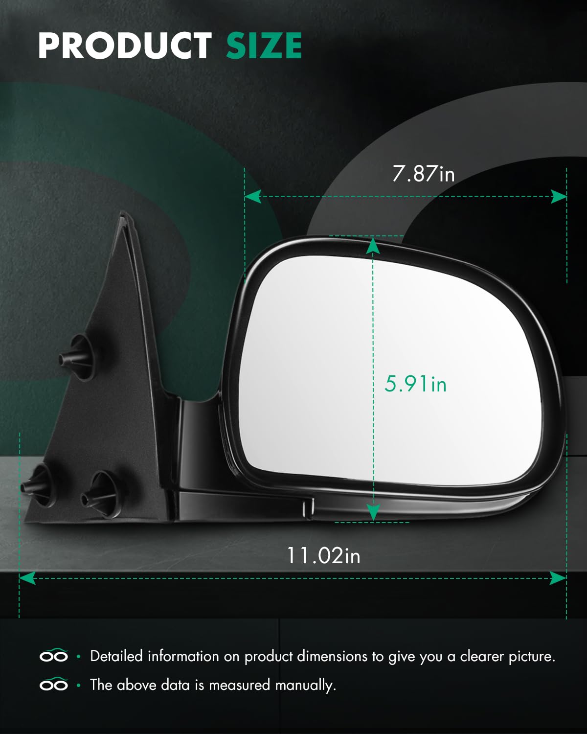 SCITOO GMC Jimmy left mirror enhances visibility and control