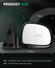 SCITOO GMC Jimmy left mirror enhances visibility and control