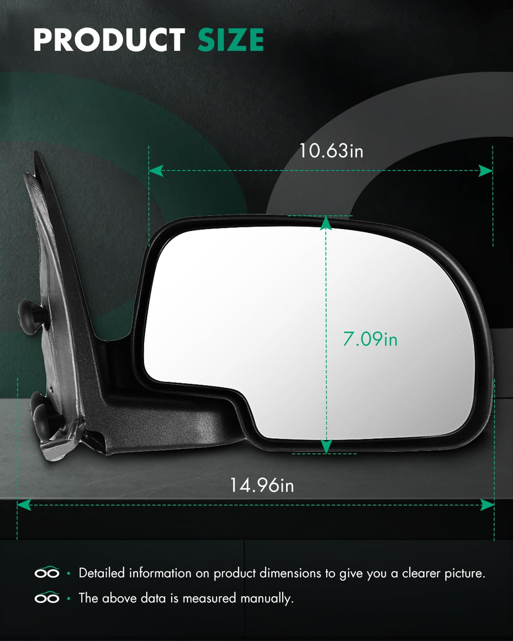 SCITOO mirror pair packaging showing complete replacement set