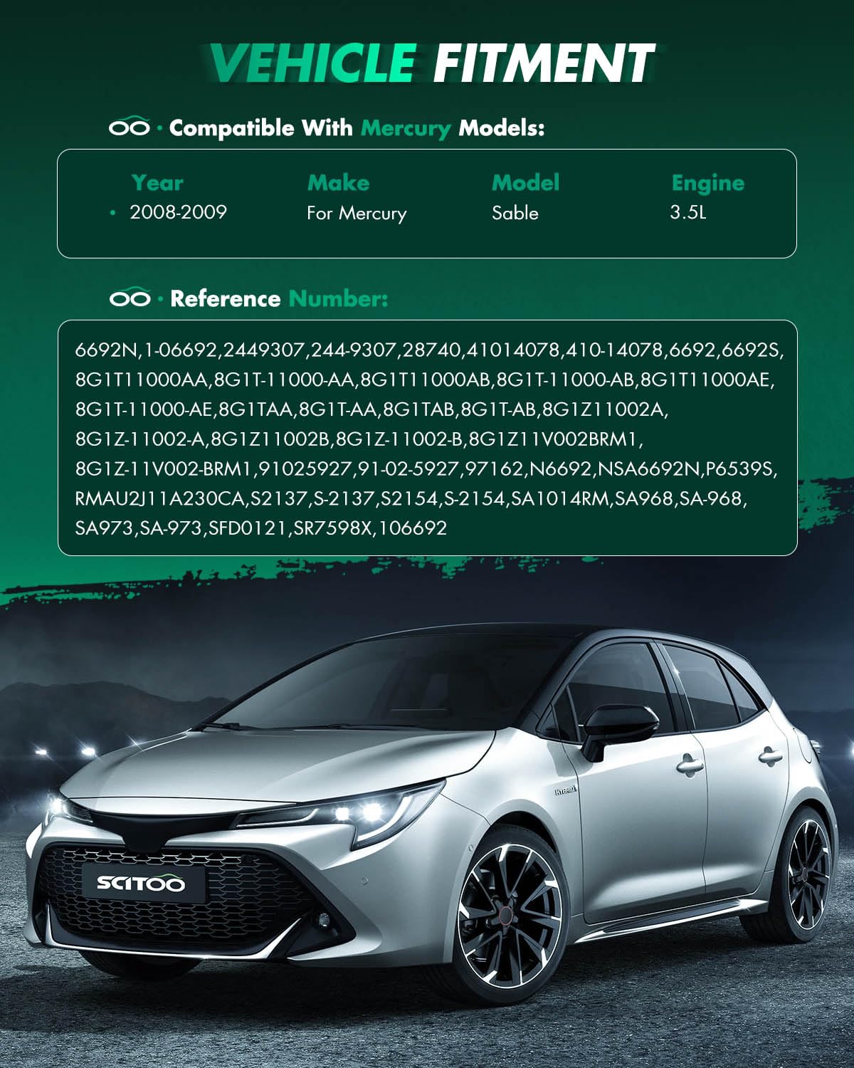 SCITOO Starter 6692N installed in a vehicle demonstrates quick start potential.