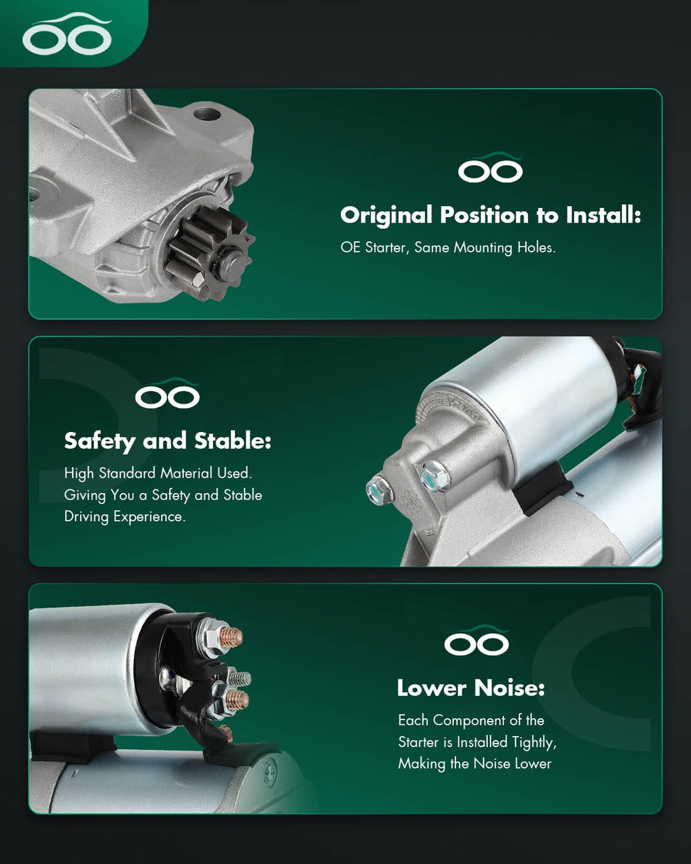SCITOO Starter 6692N label and specs showcase 12V, 1.2kW performance.