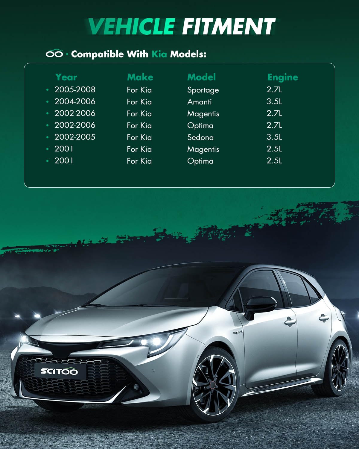 SCITOO 17764N SMN0004 installation in compatible Hyundai/Kia vehicles