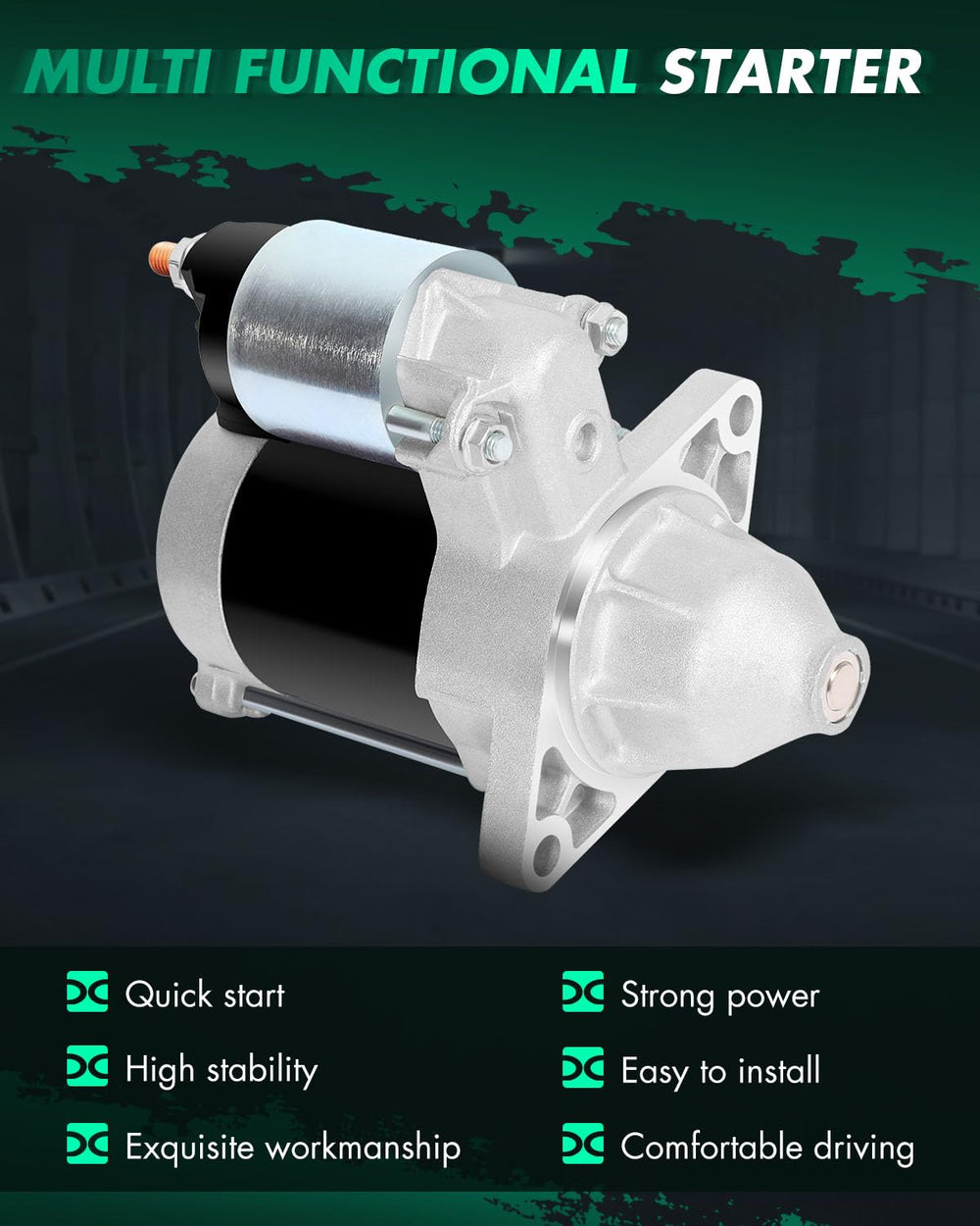 SCITOO gear-teeth wear-resistance detail ensures smooth starts