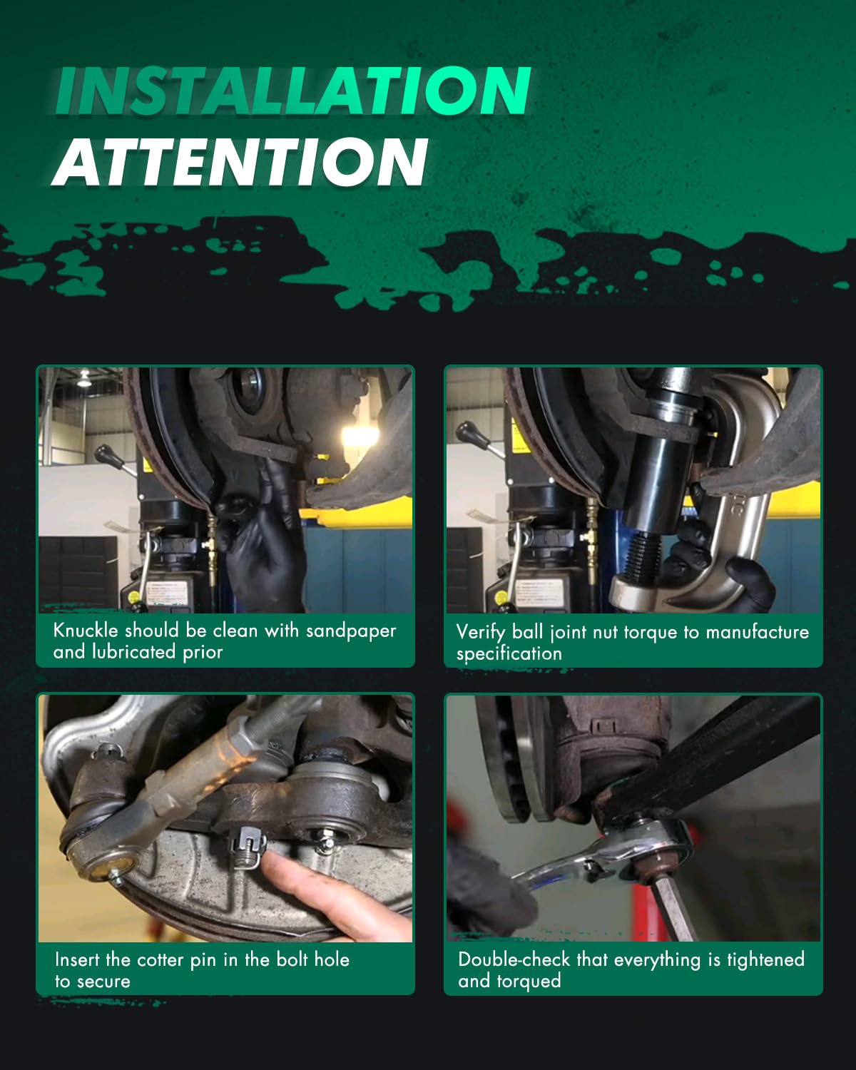 SCITOO suspension kit compatibility guide image shows complete parts overview