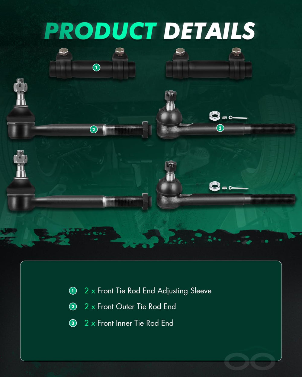 SCITOO tie rod adjusting sleeve supports accurate alignment during maintenance