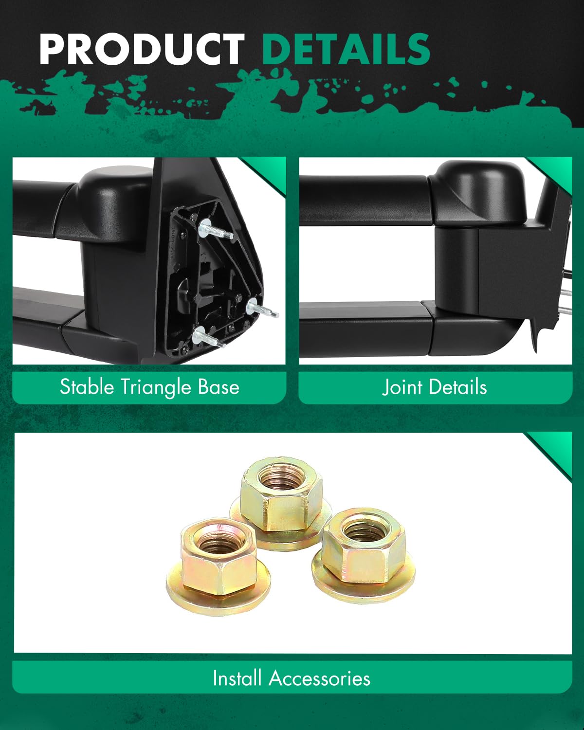 SCITOO built-in spotter on the lower glass helps monitor nearby vehicles