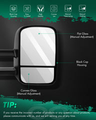 SCITOO towing mirror right convex spotter improves rear visibility when towing wider loads