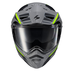 ScorpionEXO AT960 flip-up chin bar enables easy one-handed operation.