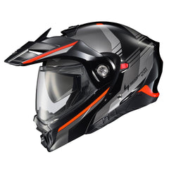 ScorpionEXO AT960 helmet front view highlighting modular design for versatile riding