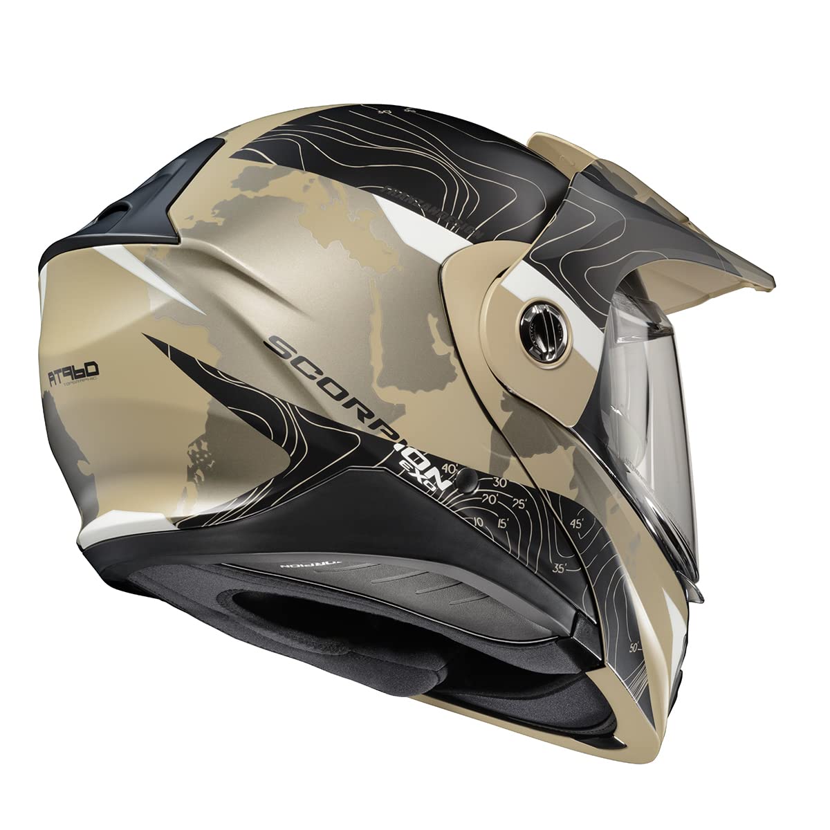 ScorpionEXO AT960 sun-visor and shield view for glare control.