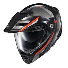 ScorpionEXO AT960 side view highlighting airflow vents and touring comfort features.