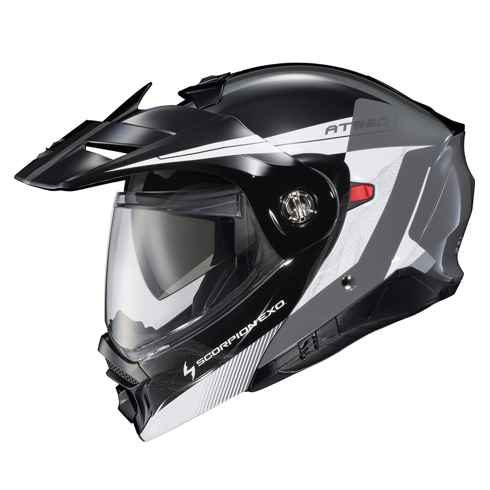 ScorpionEXO AT960 shell design enhances aerodynamics for smoother rides.