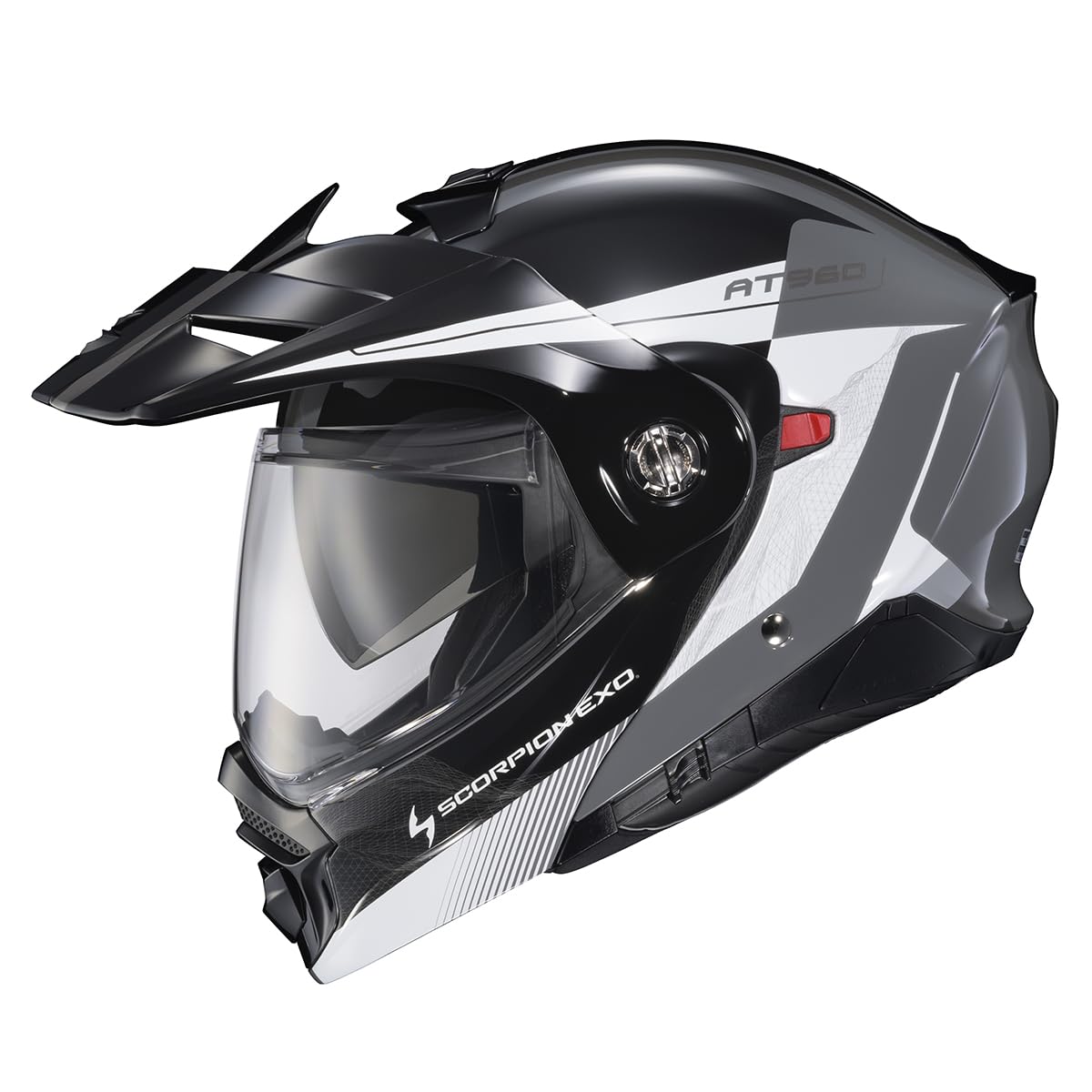 ScorpionEXO AT960 shell design enhances aerodynamics for smoother rides.