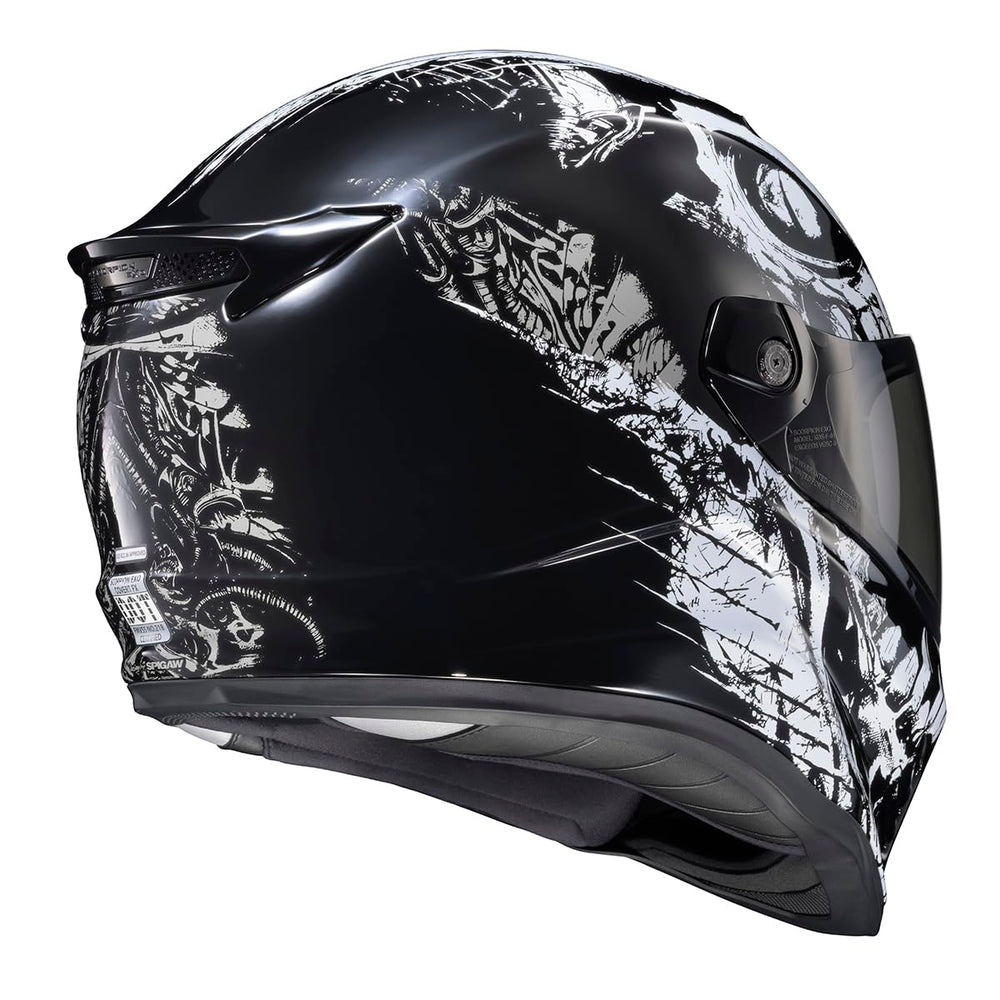 ScorpionEXO Covert FX aero chin skirt reduces wind noise.