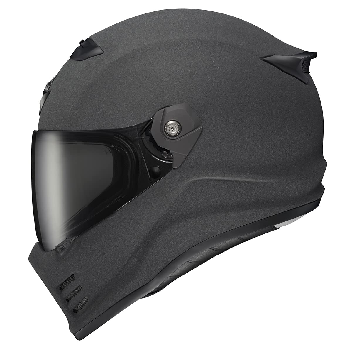 ScorpionEXO Covert FX helmet front view with aerodynamic profile for smoother rides.