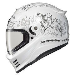 ScorpionEXO Covert FX helmet front view with aerodynamic profile for smoother rides.