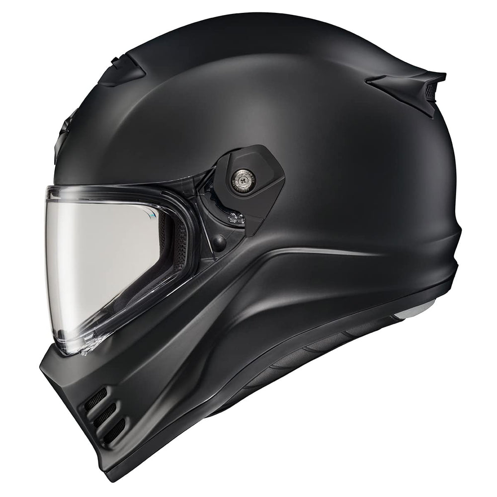 ScorpionEXO Covert FX EverClear shield for fog-free visibility and UV protection.