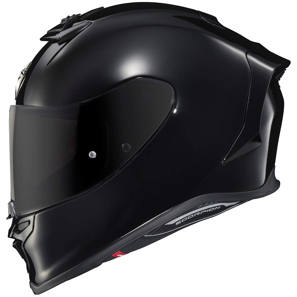 ScorpionEXO R1 Air showing speaker pockets for Bluetooth compatibility.