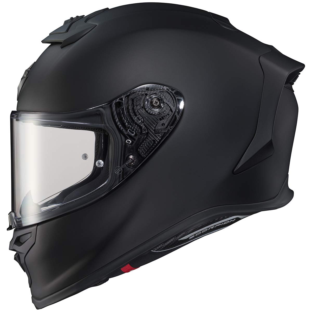 ScorpionEXO R1 Air matte black front view highlighting aerodynamics