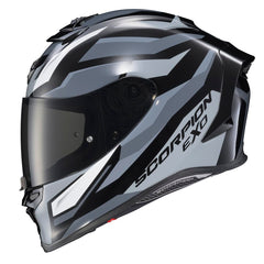 ScorpionEXO R1 Air helmet front view with Pinlock-ready shield for clear visibility