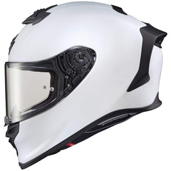 ScorpionEXO R1 Air helmet, front view with aerodynamic shell for smooth riding.