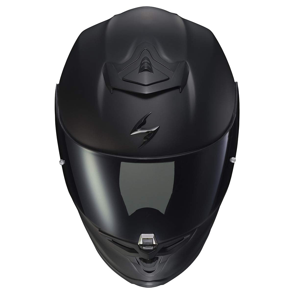 ScorpionEXO R1 Air helmet matte black texture adds stealthy style.