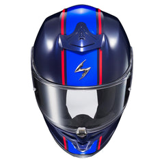ScorpionEXO R1 Air pinlock-ready shield for fog-free visibility on fast routes.