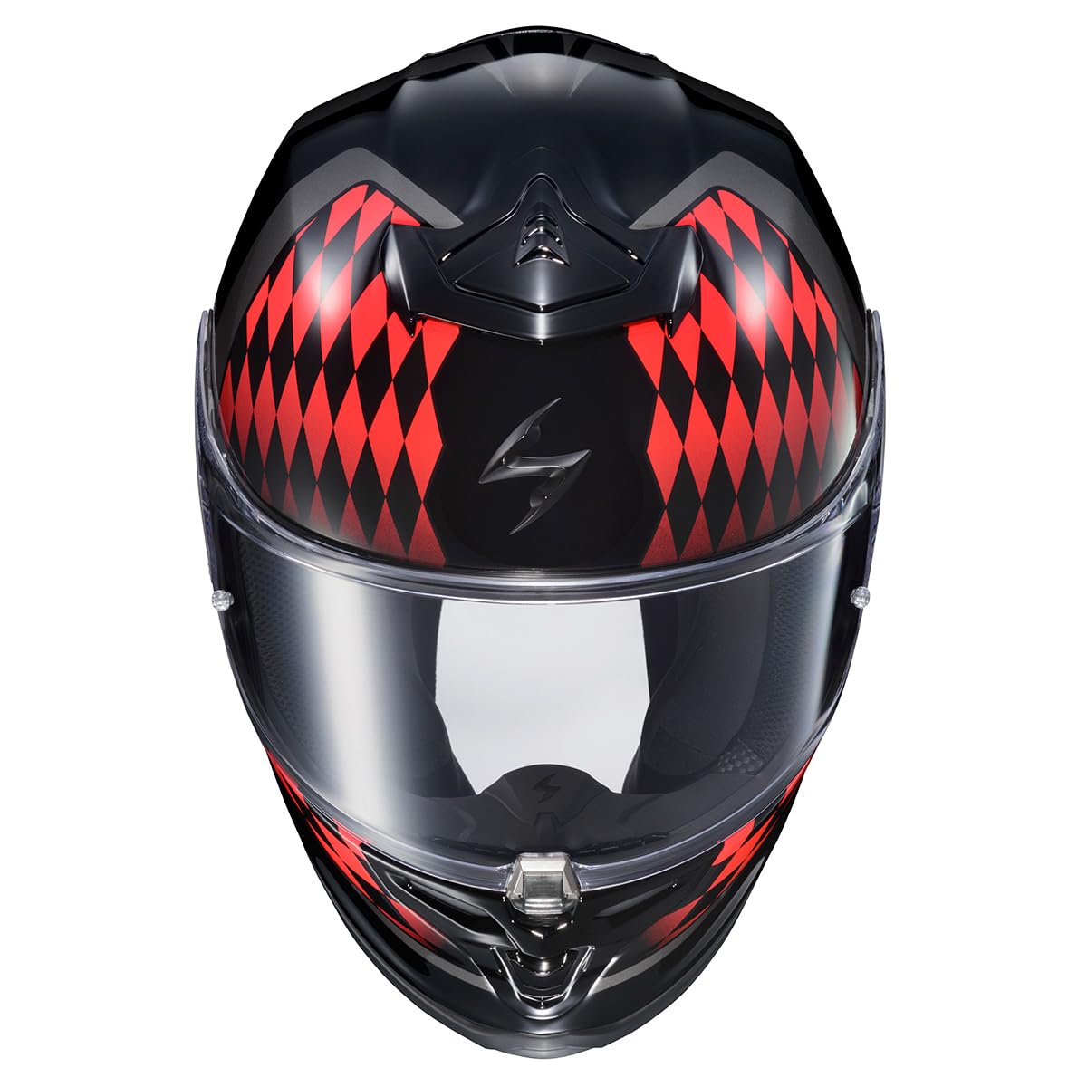 ScorpionEXO R1 Air shield closed showing Pinlock integration and seal.