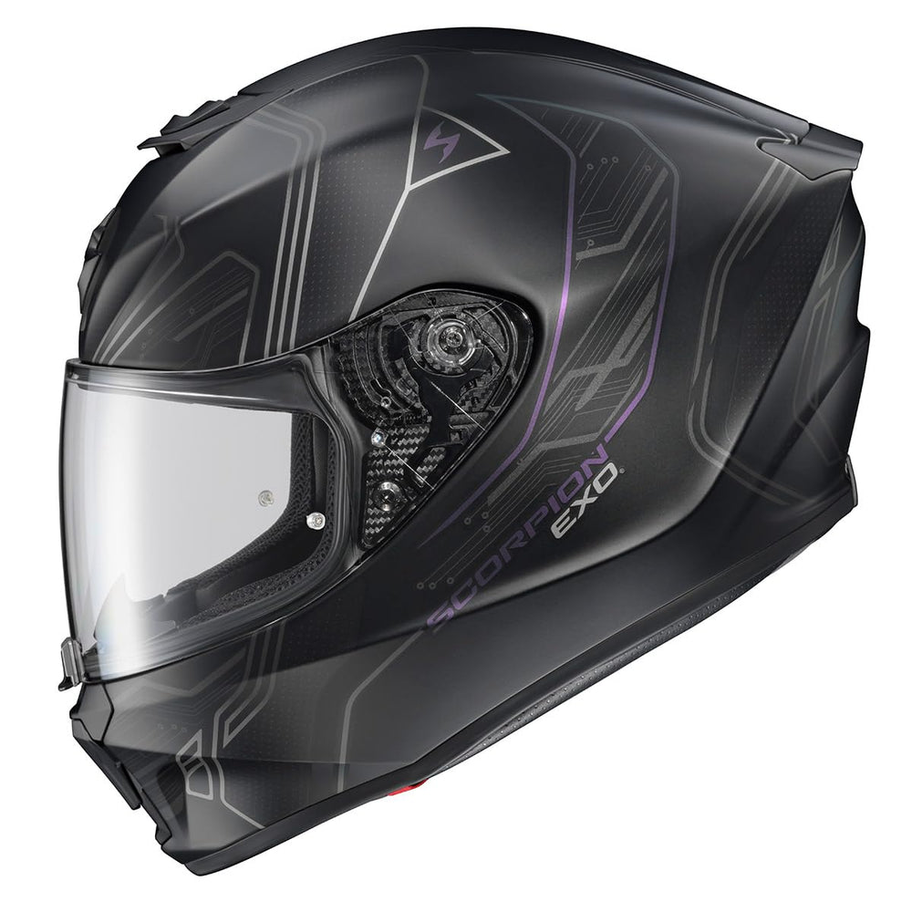 ScorpionEXO R330 shell design for aerodynamic performance and reduced drag.