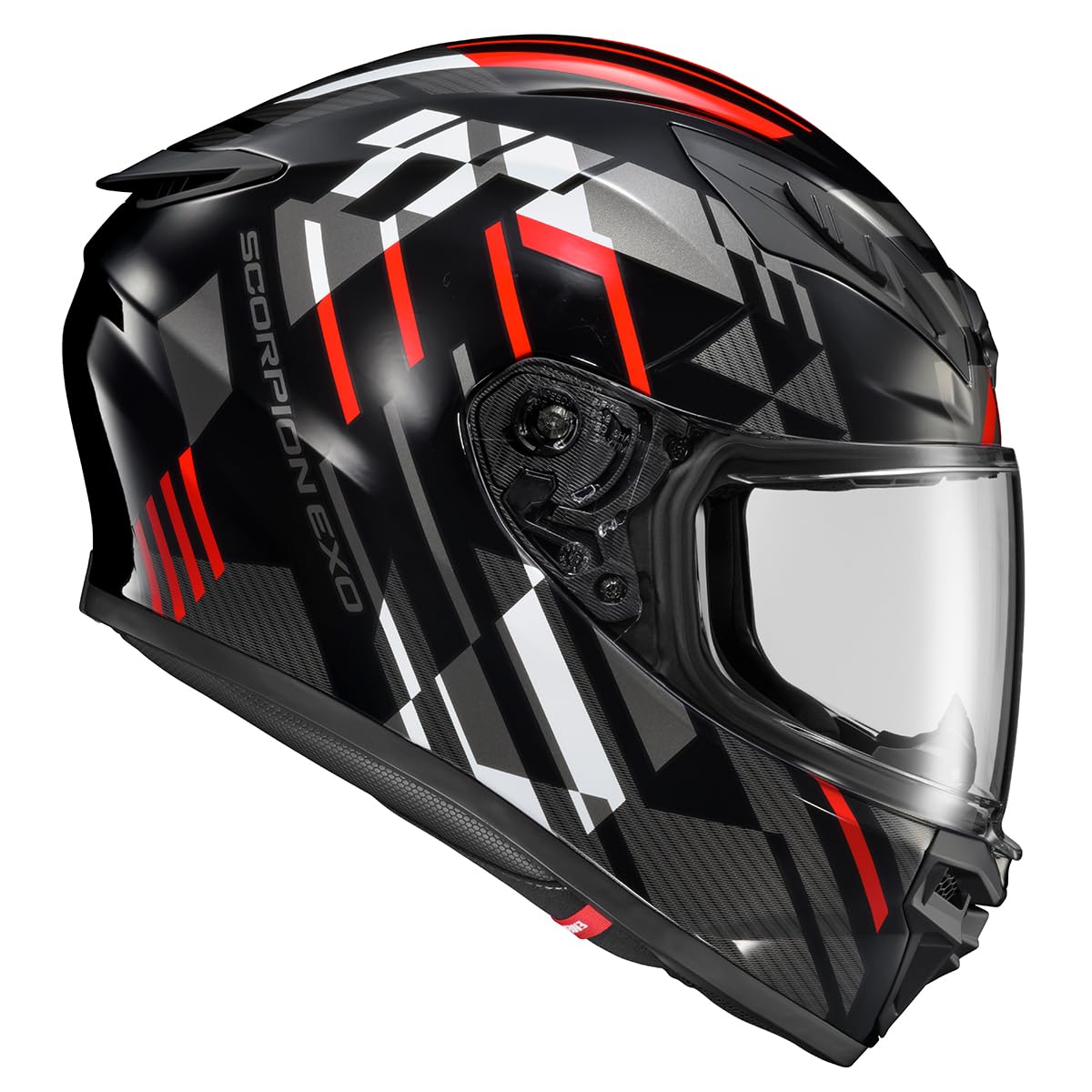 ScorpionEXO R430 Paradox Red shield with no-fog coating for clear vision