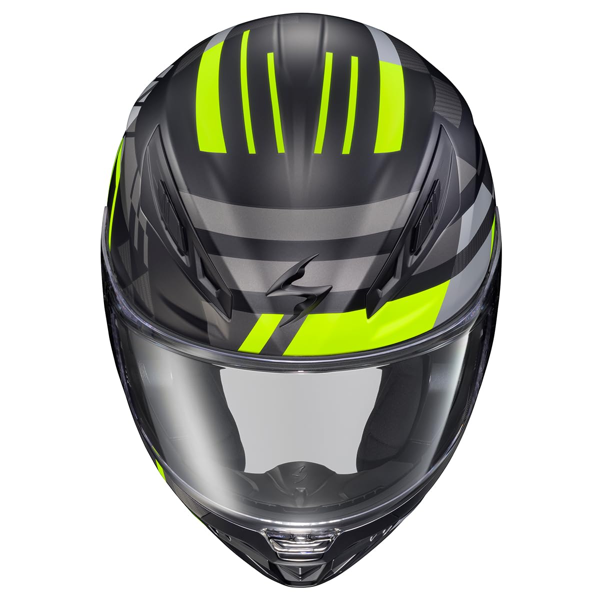 ScorpionEXO R430 top vents deliver cooler air to the rider for a comfortable ride.