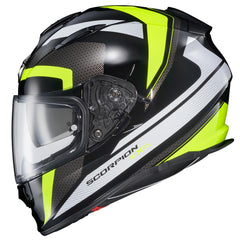 ScorpionEXO Ryzer helmet front view with hi-vis finish for visibility
