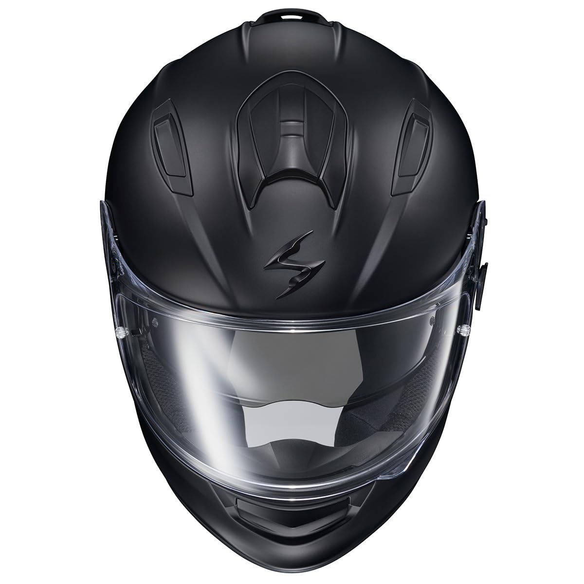 ScorpionEXO Ryzer shield-open view for easy shield changes and visibility