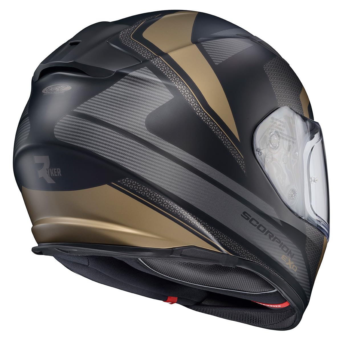 ScorpionEXO Ryzer KwikWick liner maintains comfort in warm and cool rides.