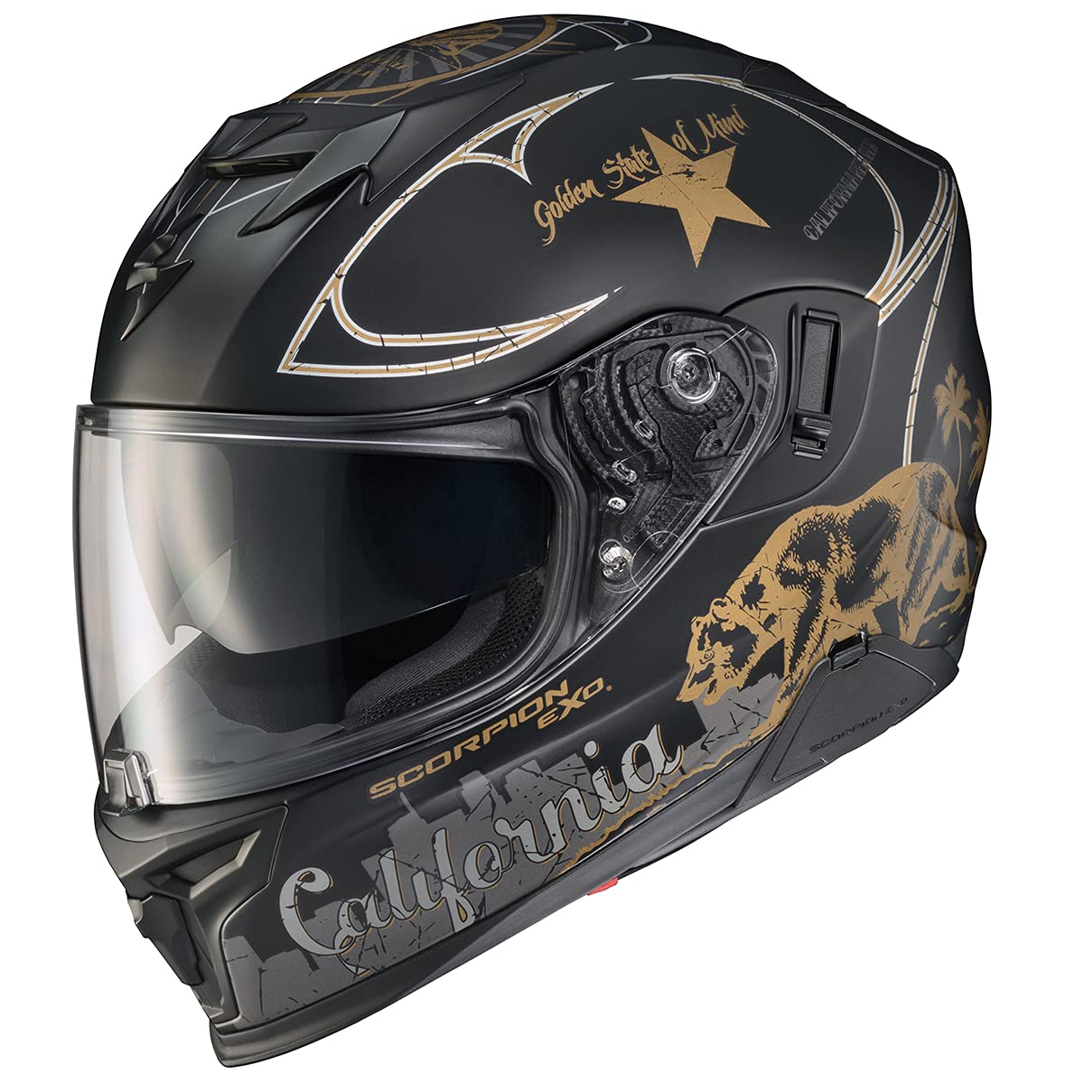 ScorpionEXO T520 full-face helmet with fog-free shield for clear visibility